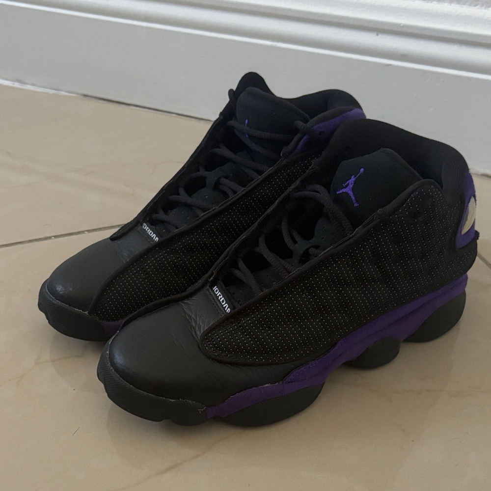 Jordan Black and Purple 13s